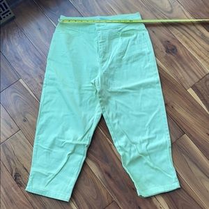 Lime Green Jean Capris